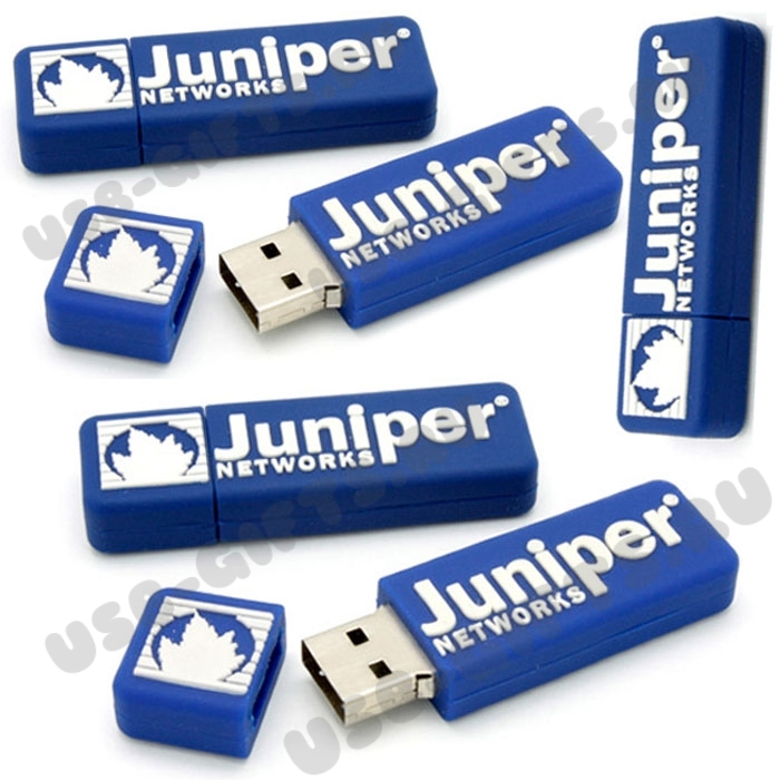 Usb флэш карты по индивидуальному дизайну в форме логотипа «Juniper»