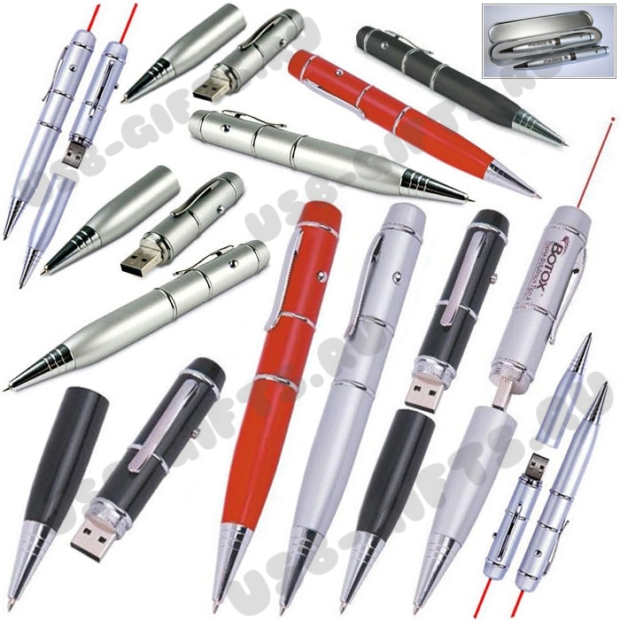 Металлические ручки флешки с лазерной указкой с логотипом usb flash pens laser оптом