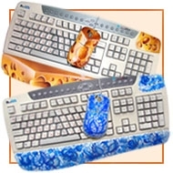 Расписные компьютерные наборы клавиатура и мышка оптом русские сувениры хохлома клавиатуры и мышки с