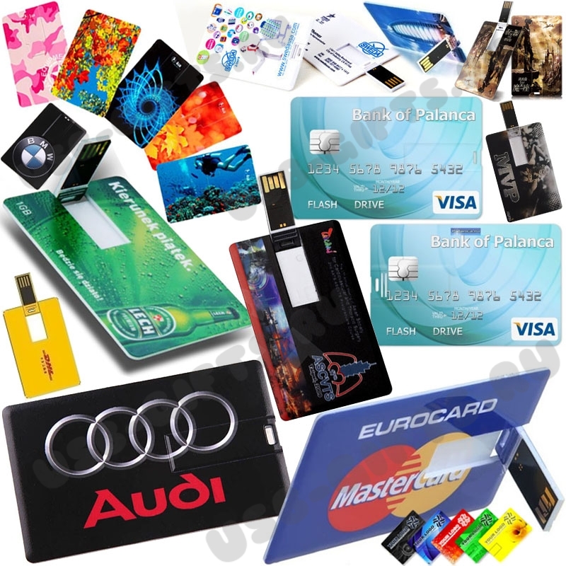 Флешки кредитки с логотипом оптом рекламные usb флэш карты визитки