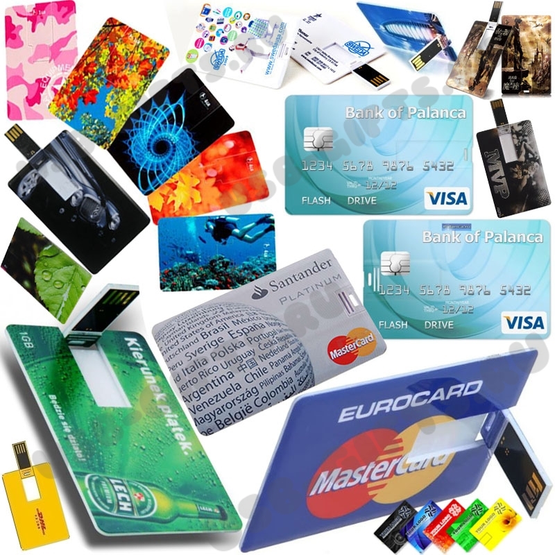 Рекламные флешки кредитки с логотипом оптом usb флэш кредитные карты