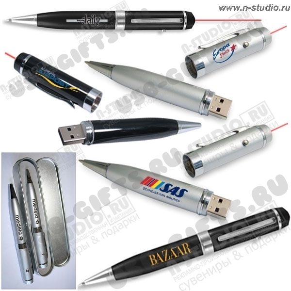 Ручки флешки с логотипом usb флэш-карты ручки с лазерной указкой оптом