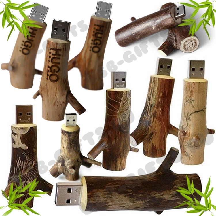 Деревянные флешки «Сучек» с логотипом usb флэш-карты оптом