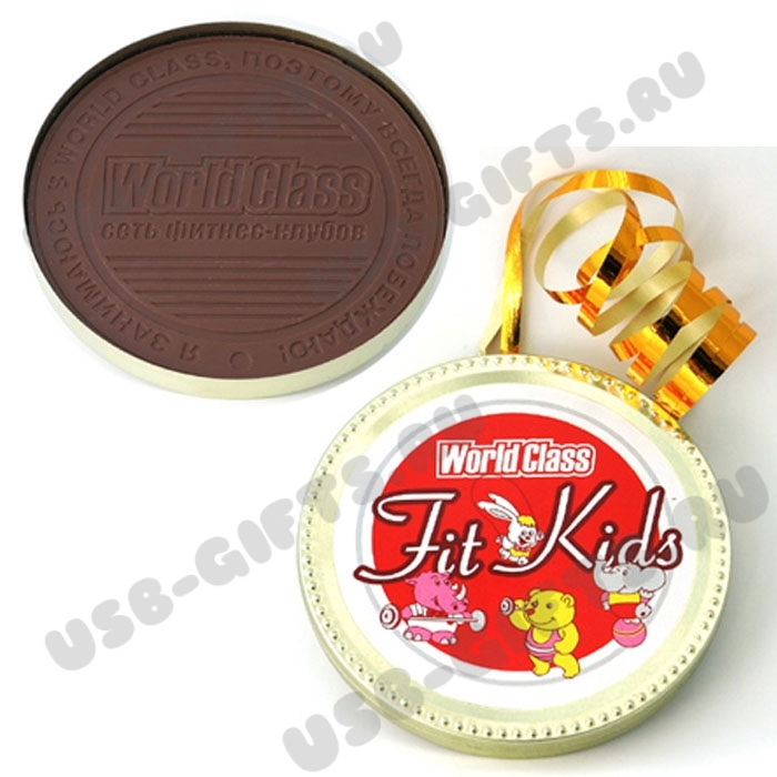 Шоколадные медал открытки с логотипом в подарочной упаковке прайс-лист