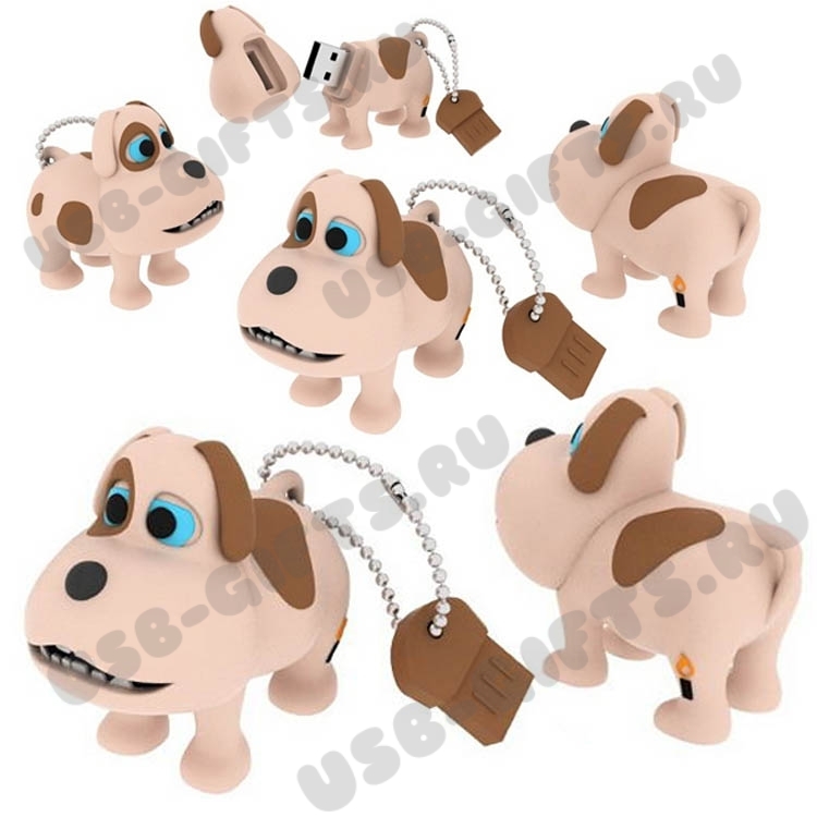 Флешки «Собака» под нанесение фирменого логотипа оптом