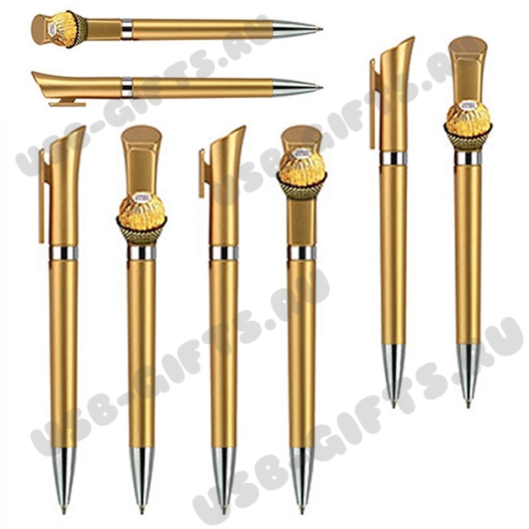 Оригинальные металлизированные ручки с логотипом
