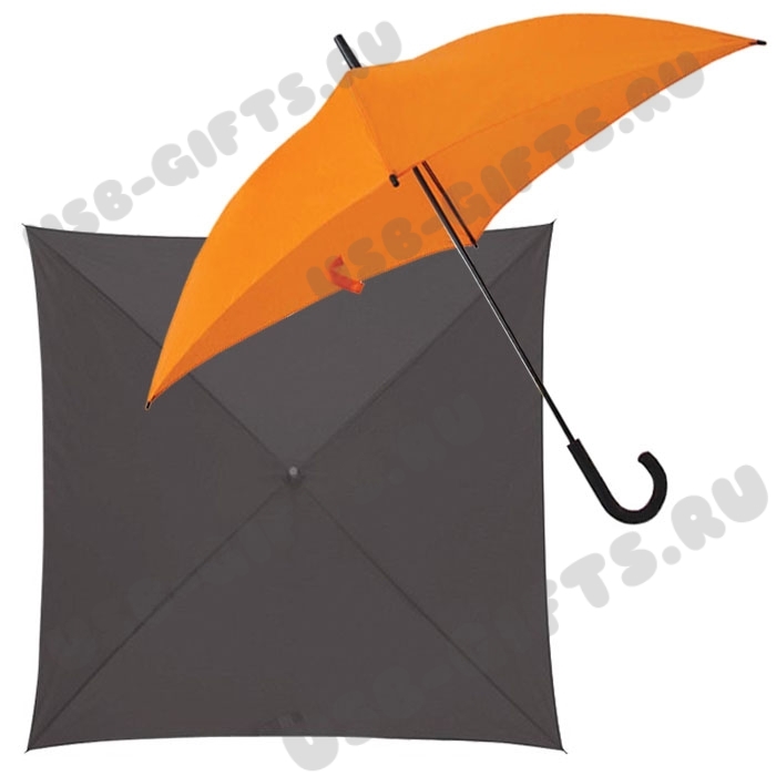 Квадратные зонты-трости с нанесением логотипа оптом продажа дешевых зонтов с логотипом со склада