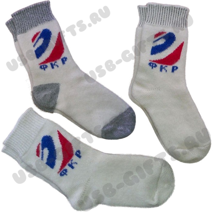 Вязаные шерстяные носки с логотипом, жаккардовые носочки