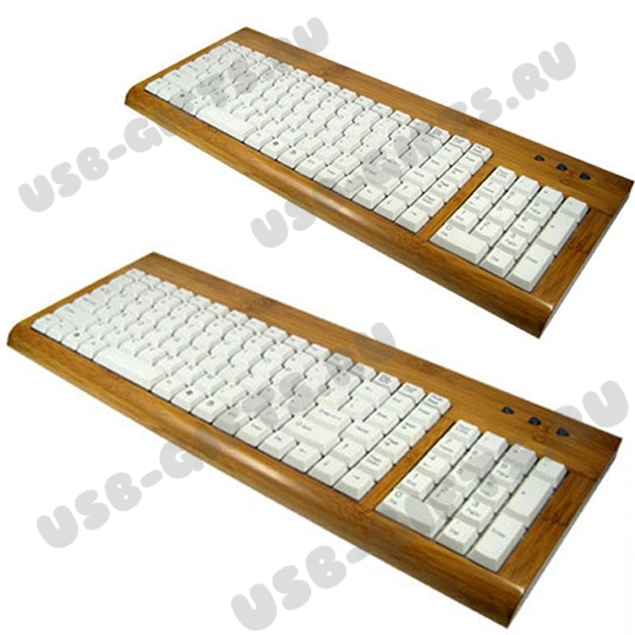 Деревянные беспроводные клавиатуры с логотипом оптом купить по низкой цене