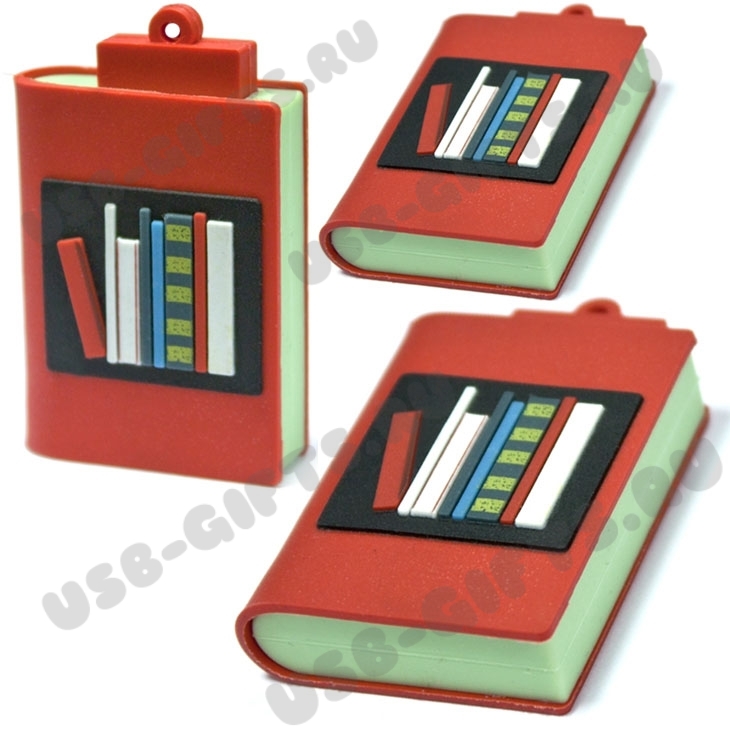 Pvc флешки «Книга» usb flash book с логотипом оптом для учебных организаций купить учебную лешку со склада