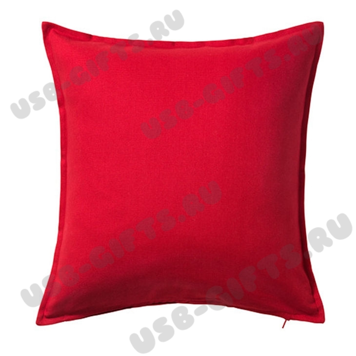 Подушка красная под нанесение логотипа