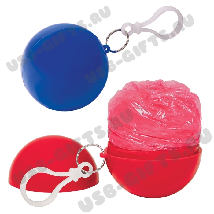 Красный дождевик в шар шкатулке с нанесением логотипа оптом