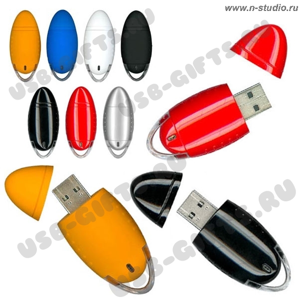 Овальные флешки пластиковые USB Flash Drive под логотип usb флэш