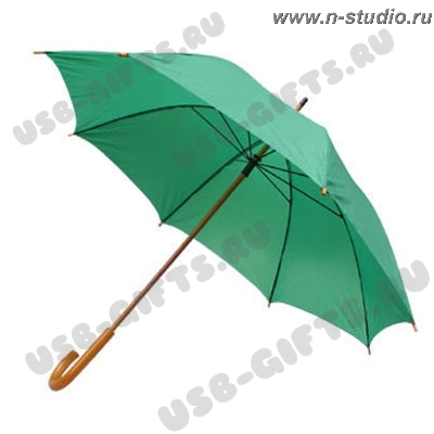 Зонт-трость светло-зеленый под логотип оптом зонты трости