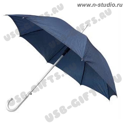 Зонты-трости с алюминиевой ручкой синие
