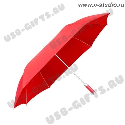 Зонт складной красный под логотип