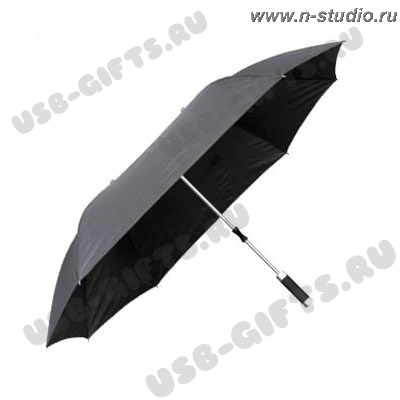 Черные зонты большие с логотипом