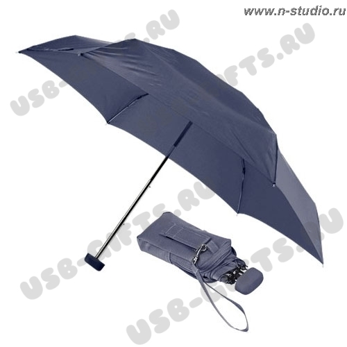 Зонт складной с логотипом синие зонты складные