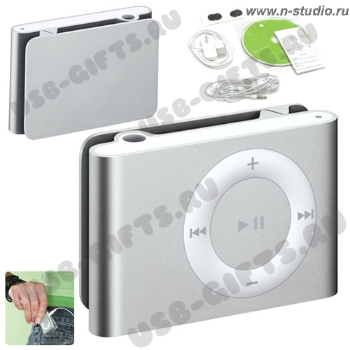  iPod MP3 плееры mini серебристые