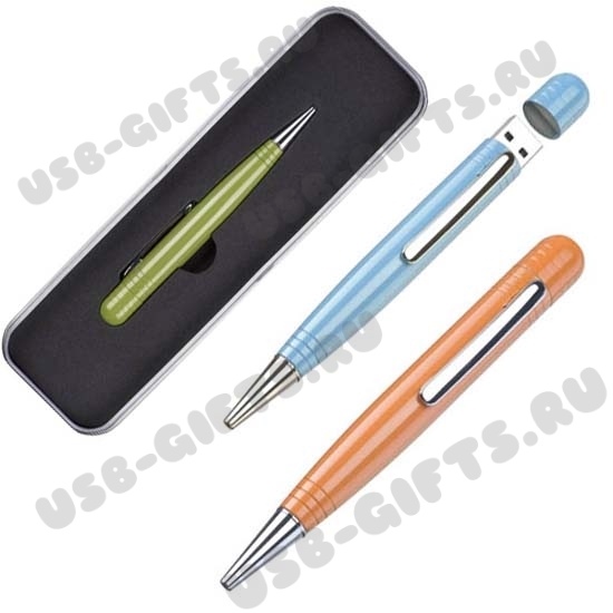 Голубая ручка usb память оранжевая usb flash pen зеленая оптом