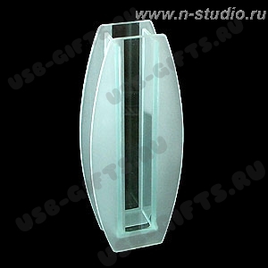 Корпоративные стеклянные вазы под нанесение логотипа 25 см