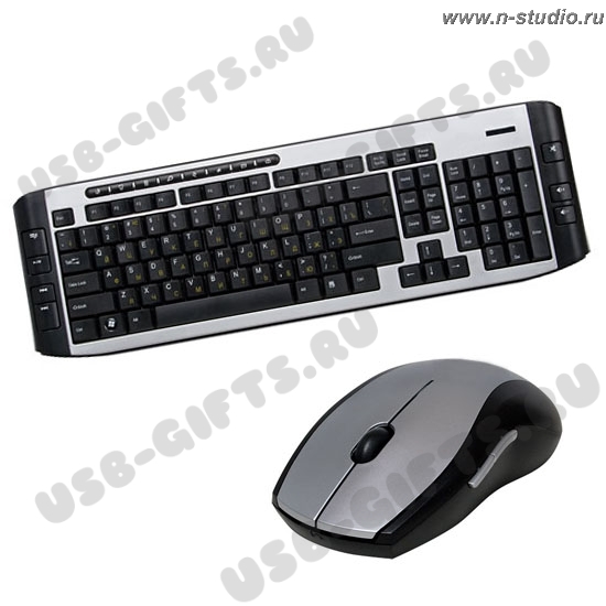 Беспроводной мультимедийный набор: клавиатура+мышь