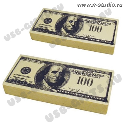 Антистрессболлы «Доллар» с фирменной символикой антистрессы деньги