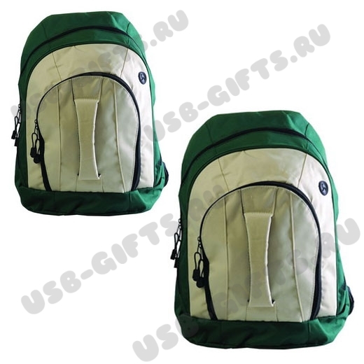 Зеленый рюкзак с логотипом корпоративные рюкзаки