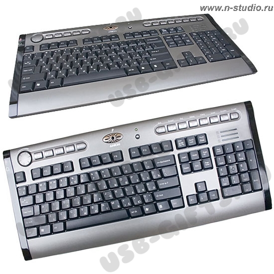 Мультимедийная клавиатура слим проводная с нанесением логотипа