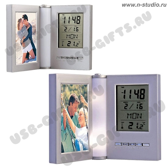 Рамки для фотографий с логотипом часы термометр дата