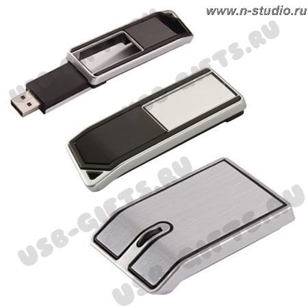 Набор usb: мышь беспроводная с флэшкой USB Flash Drive под нанесение