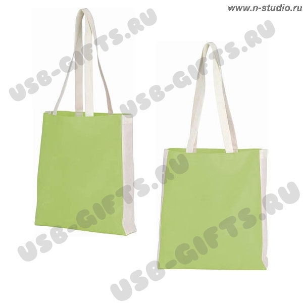 Зеленая пляжная сумка текстиль оптом