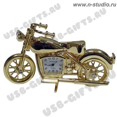 Часы мотоцикл, офисные по логотип