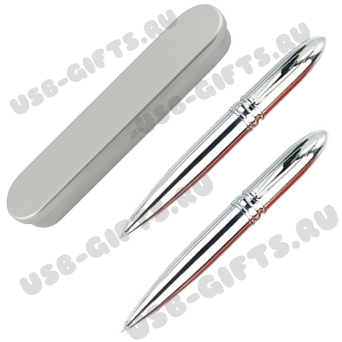Серебряные авто ручки-флешки usb flash pen под гравировку, подарочные 