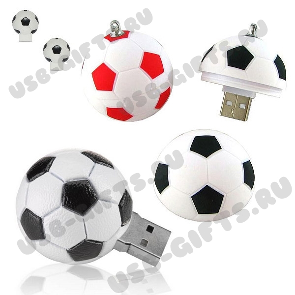 Спортивные флешки «Футбольный мяч» оптом usb flash drive под нанесение