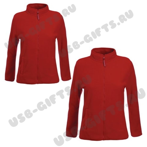 Женская куртка темно-красная флисовые куртки