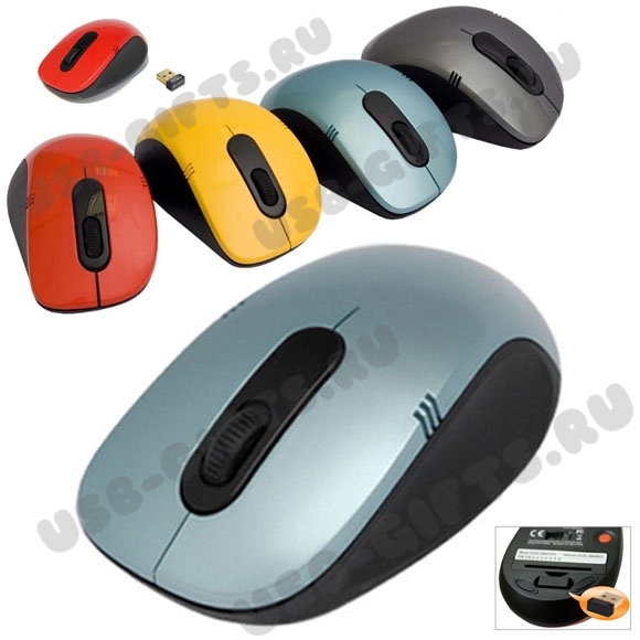 Мышь беспроводная с логотипом оптом mouse оптическая USB мышь компьютерная синяя