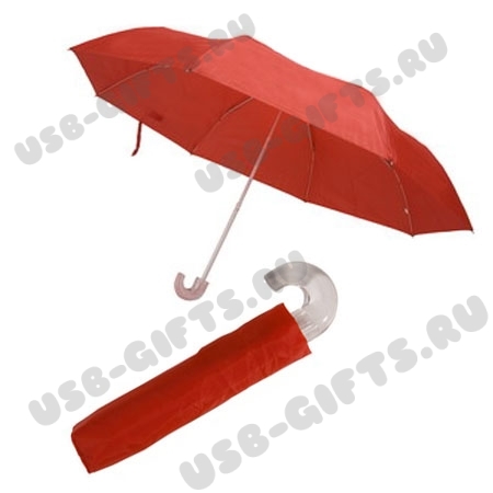 Зонт красный, складной под логотип