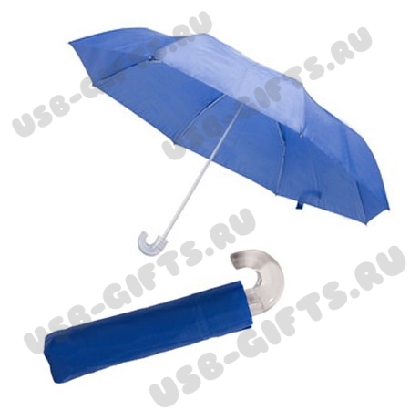 Зонт синий, складной под логотип