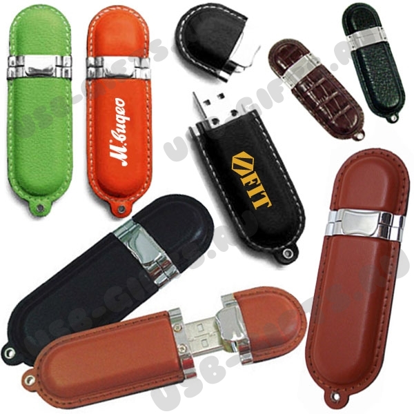 Флешки кожаные с логотипом карты USB flash память кожа