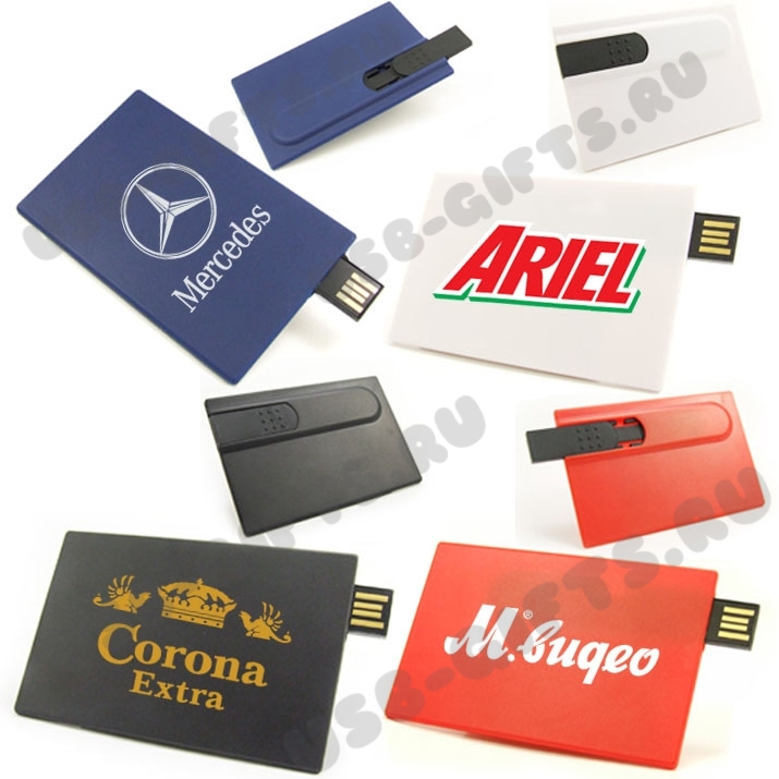 Флешки кредитки синие флэшки кредитки красные USB флеш визитки
