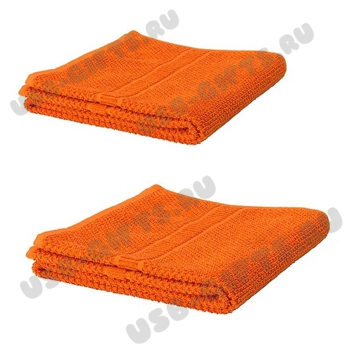 Оранжевые полотенца махровые 500 гр. 140 x 70 см