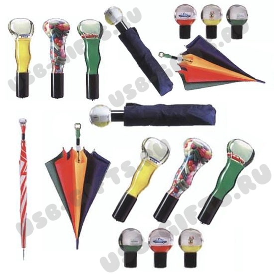 Подарочные аква зонты с aqua ручками с плавающими логотипами