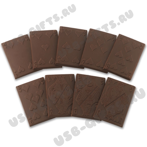 Шоколадный покер (шоколадные фигуры) под логотип
