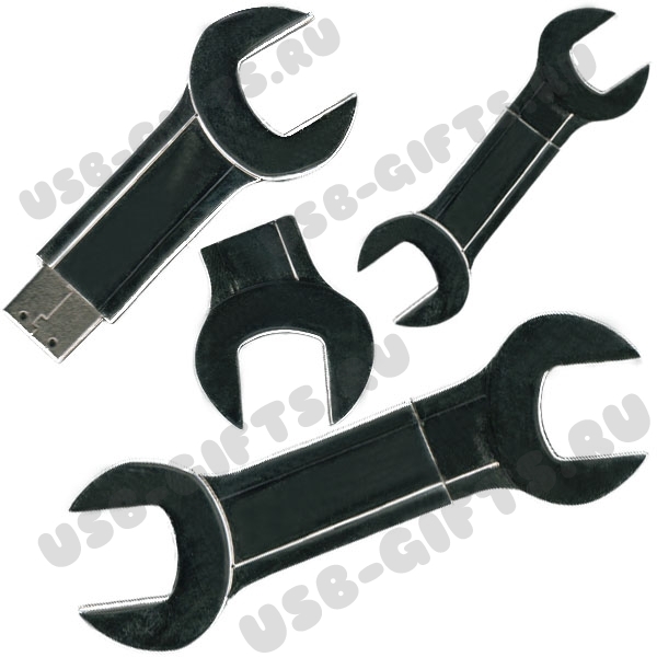 Флэшки «Гаечный ключ» под гравировку логотипа ключи флеш накопители ключик