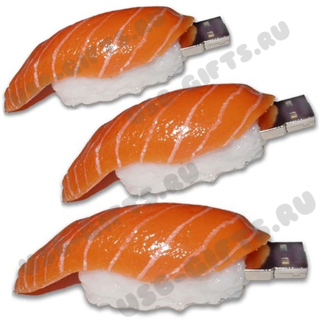 Флешки суши «Копченый лосось» японские флэш карты вкусные usb