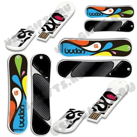Usb флеш-накопители «Доски для сноуборда под логотип флеш-карты сноубордистов