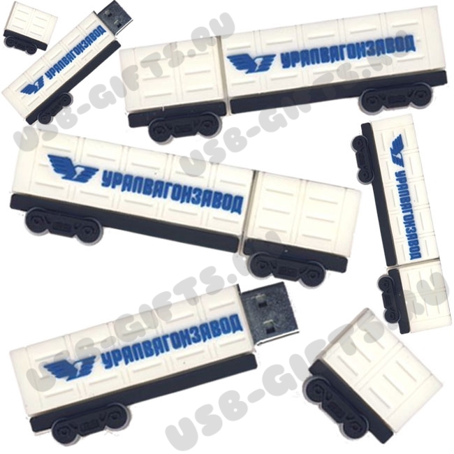 Флэшка «Вагон» железнодорожные usb-накопители с логотипом оптом