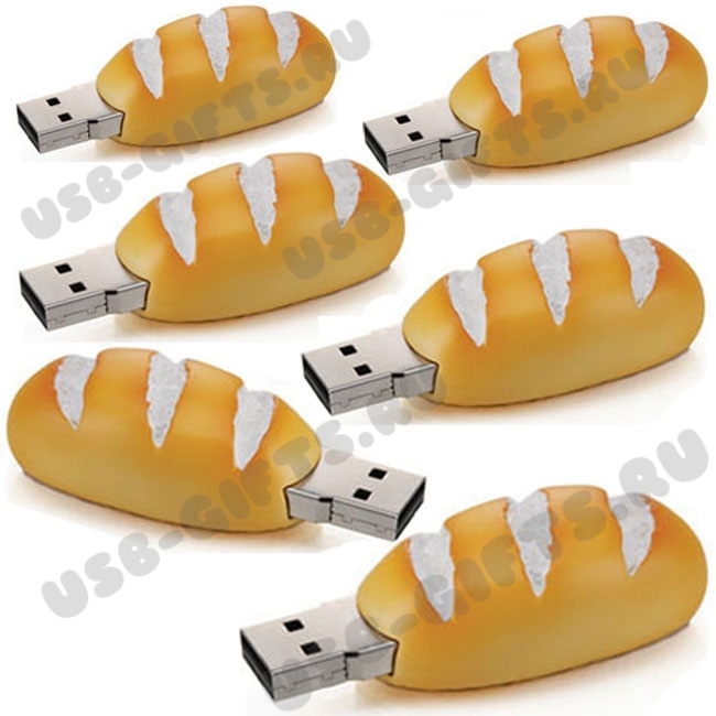 Usb флешки «Хлеб» под логотип оптом подарочные флеш карты в форме хлеба