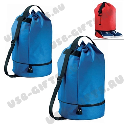 Синие рюкзаки торба корпоративные под нанесение символики 